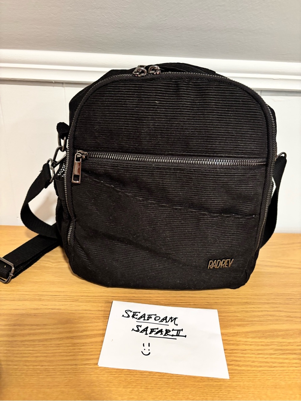NWOT Rad Rev The 1 Mini Convertible Corduroy Backpack